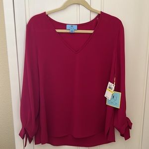 CeCe Plumeria Dress Shirt